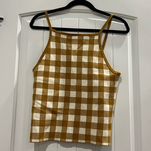 NWT Madewell Gingham Sweater Tank - Picture 3 of 6